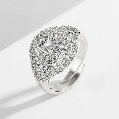 Hip Hop punk rings Zircon