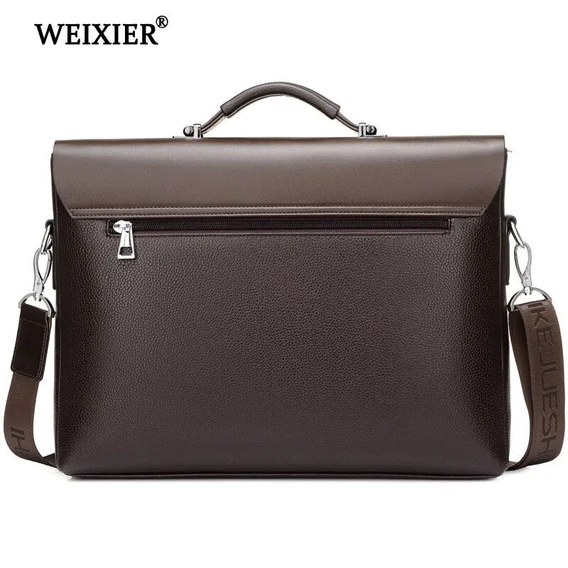 WEIXIER Brand Men High Quality Microfiber Synthetic Leather Tote Fashion Male Bag Messenger Business Handbag Laptop Shoulder Bag eprolo