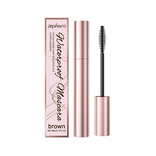 zephoco Brown Curl Mascara, Daily Moisturizes Natural Beauty Holding Eye Mascara eprolo