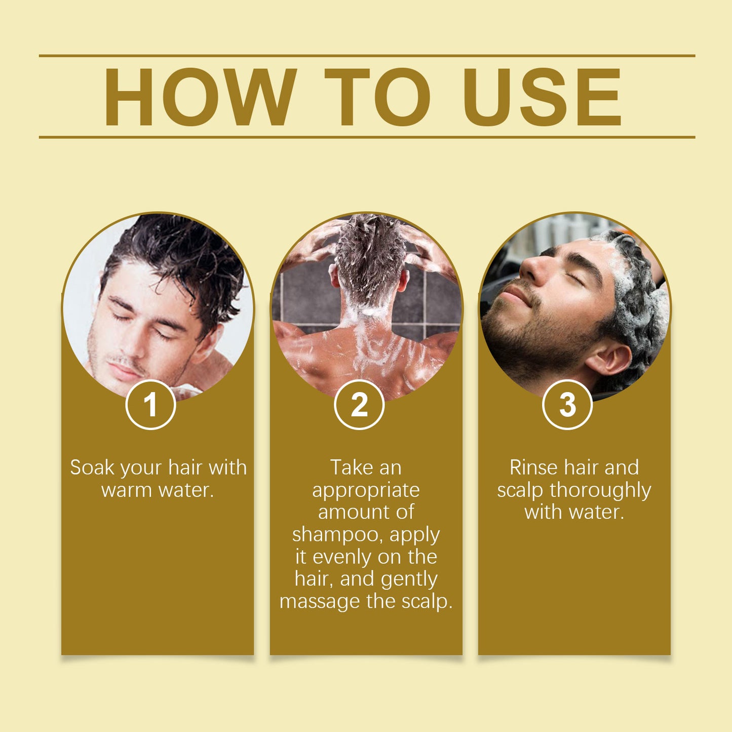 For Men Nourishing Shampoo Nourishing Moisturizing Repair Hydrating Strong, Fluffy Hair Refreshing Hair