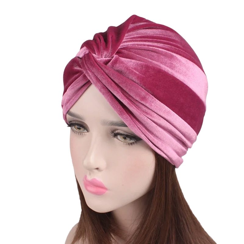 Velvet Turban Hat Headband  Hijab Caps Bandana Headband Hijabs