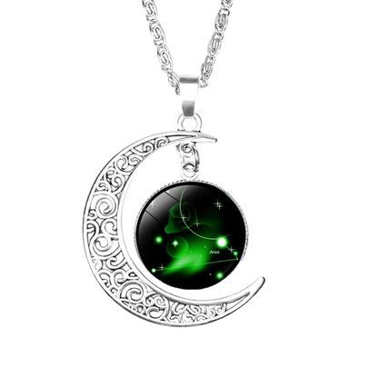 Zodiac sign pendant close-up - cosmic jewelry for every star sign"