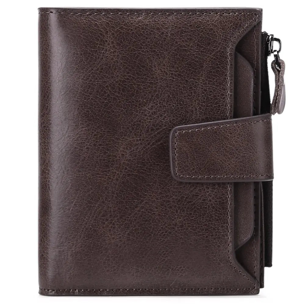 Men's short genuine leather wallet first layer cowhide Korean style fashion casual wallet driver's license wallet father's day gift eprolo