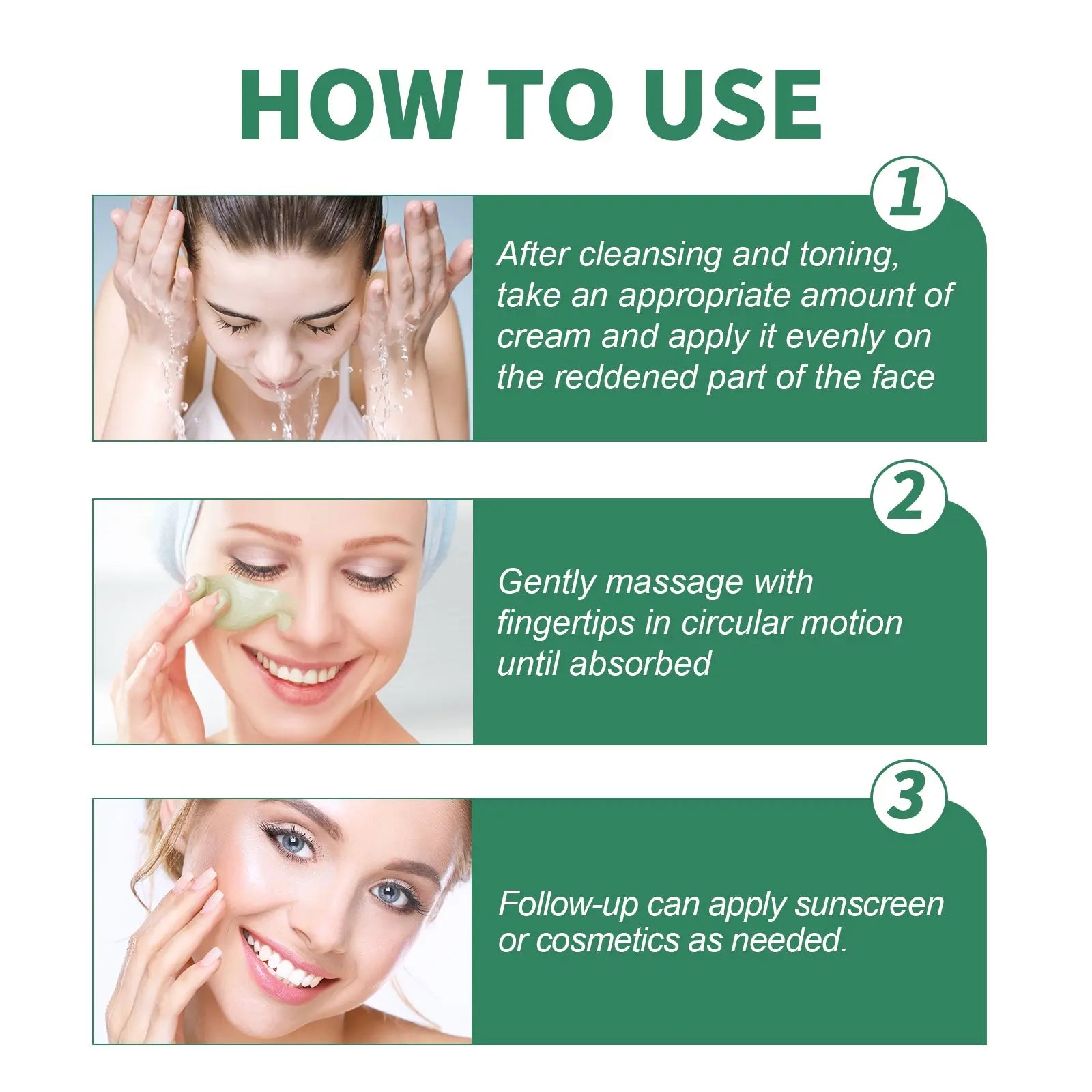 Color Correction Treatment Cream, Lighten Spots After Sun Repair Moisturizing Skin Beauty Cream eprolo
