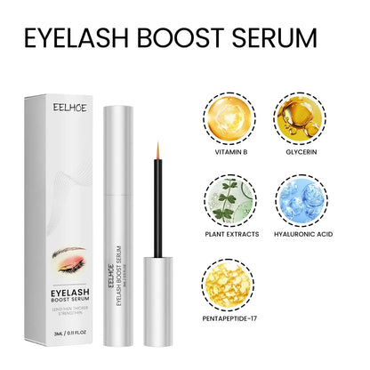 Eyelash Boost Serum, Natural Beauty Slim Long Gentle Thick Black Curl Lasting Without Smudding Mascara eprolo