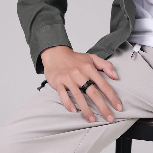 Vintage Style  Titanium Stainless steel Ring for Men