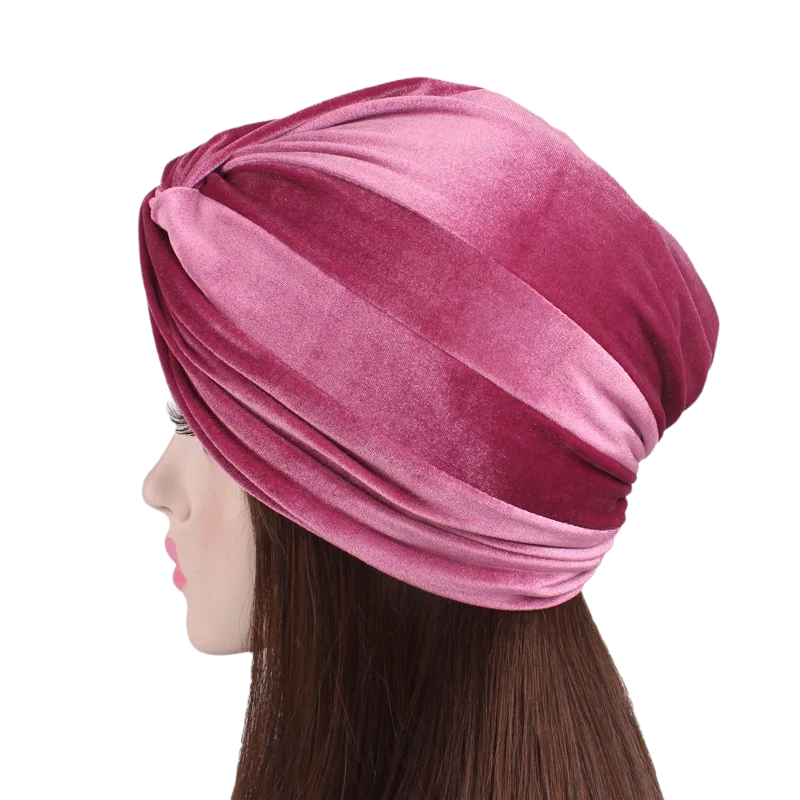 Velvet Turban Hat Headband  Hijab Caps Bandana Headband Hijabs
