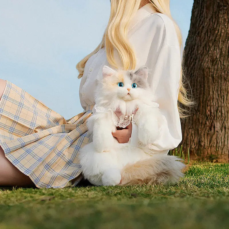 Unique Calico Cat Backpack, Doubles as a Plush Toy and Functional Bag eprolo