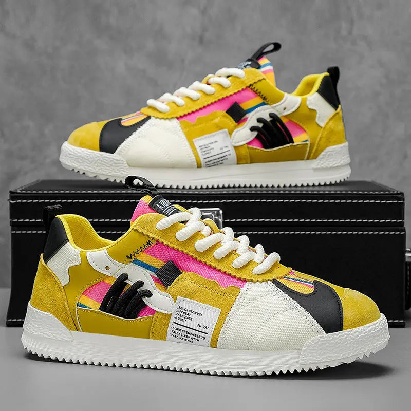 Thin Multi-Dopamine Agan Shoes Men's Mesh Breathable Fashion Versatile Casual Sports Sneakers eprolo