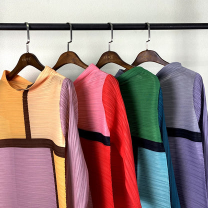 Pleated Dress Fall Winter Women Abaya Loose Long Plaid Printed Dress Aesthetic Clothes In Stock