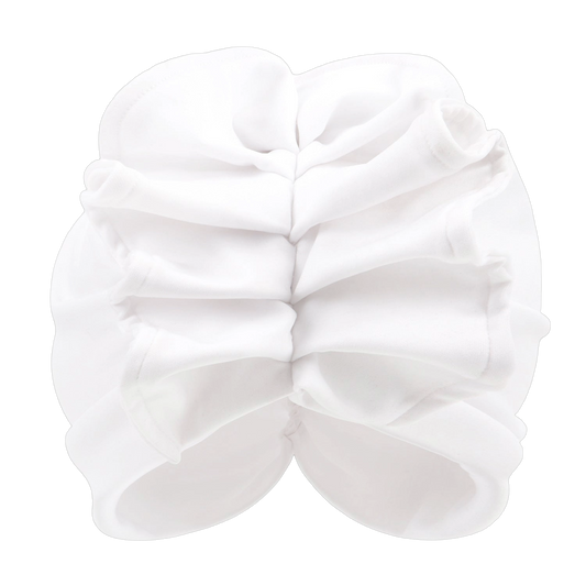 African Lady Head Wraps Soild Color Headscarf Bonnet Cancer Chemo Hat Muslim Turbans  NEW Ruffled Turban Cap for Women