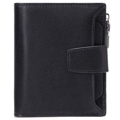 Men's short genuine leather wallet first layer cowhide Korean style fashion casual wallet driver's license wallet father's day gift eprolo
