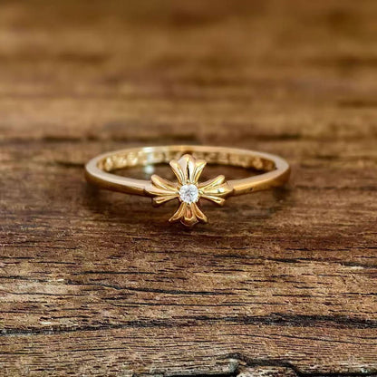 Vintage ring with adjustable hip hop style