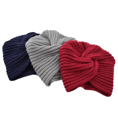 Bohemia Turban Cashmere Cross Woolen Wrap Head