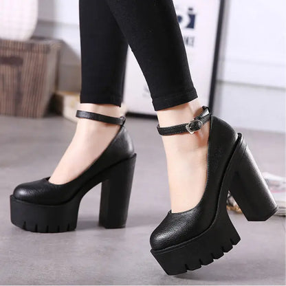 European And American Fashion Buckle Women's Shoes Trendsi
