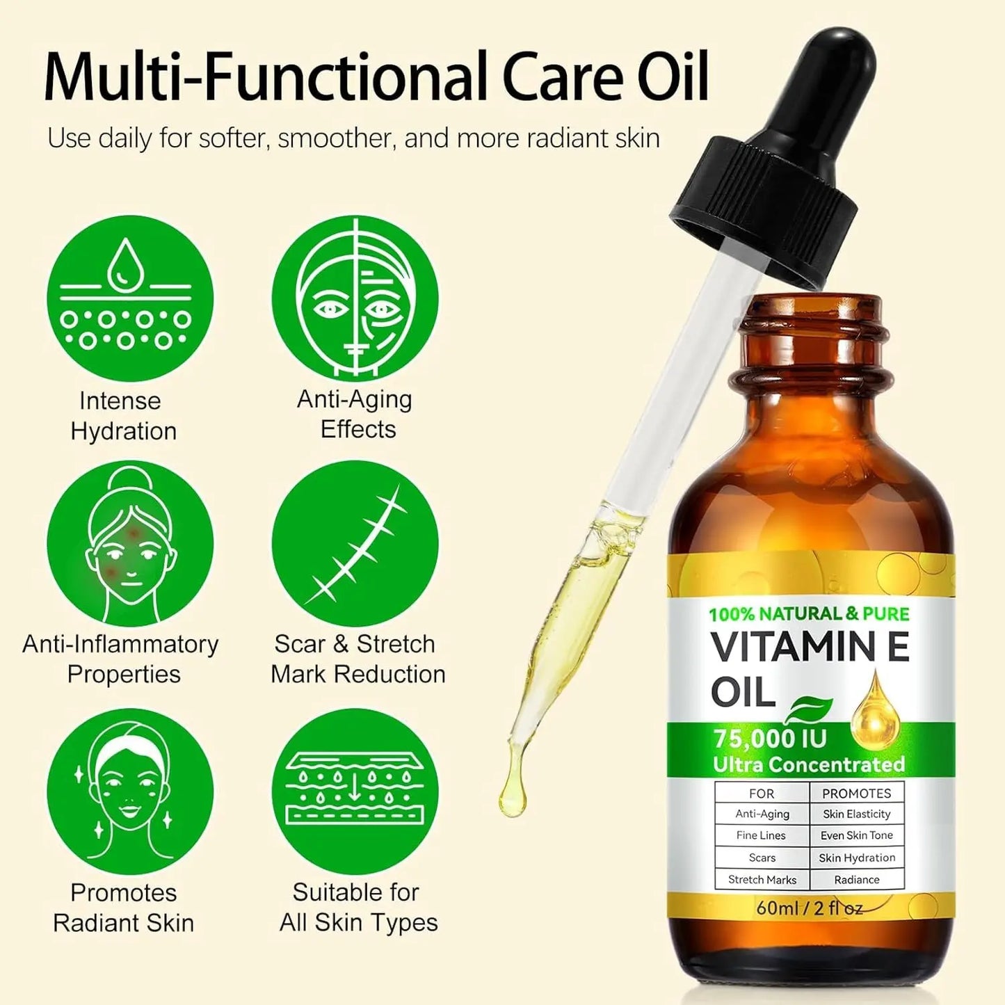 Household Cosmetics Skincare Vitamin E Oil Easy Bazaar