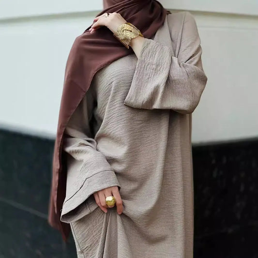 Muslim Female Dubai Turkey Fallwinter Dress Easy Bazaar