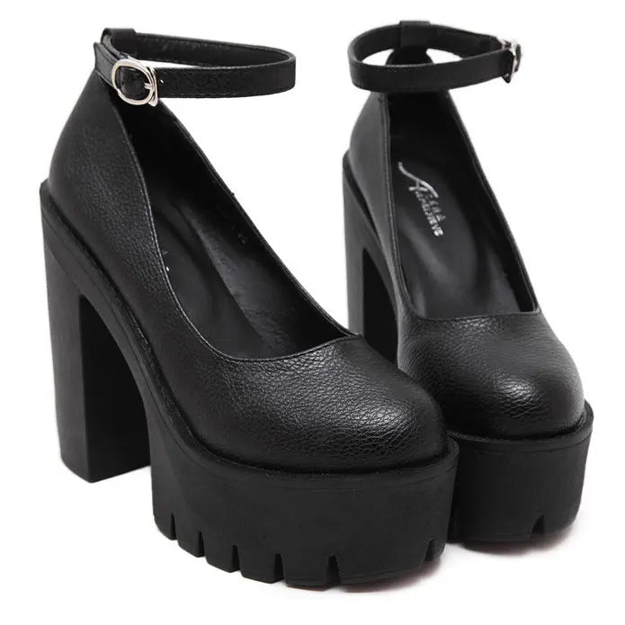 European And American Fashion Buckle Women's Shoes Trendsi