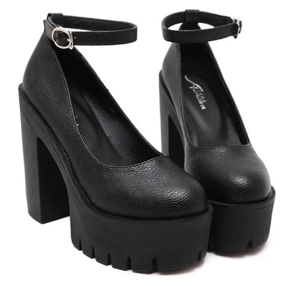 European And American Fashion Buckle Women's Shoes Trendsi