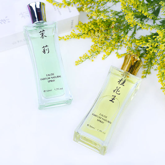 Factory Direct Sales Attachment Flower Perfume Osmanthus King Jasmine Lily Lavender 50ml Car Room Perfume
