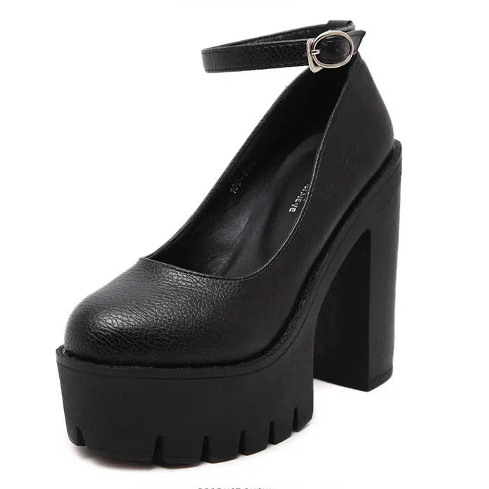 European And American Fashion Buckle Women's Shoes Trendsi