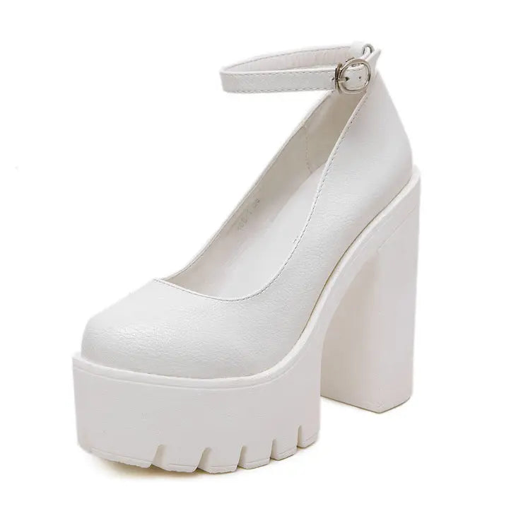 European And American Fashion Buckle Women's Shoes Trendsi