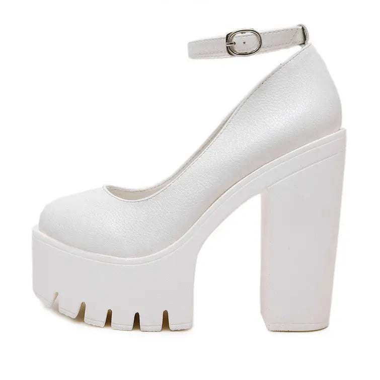 European And American Fashion Buckle Women's Shoes Trendsi