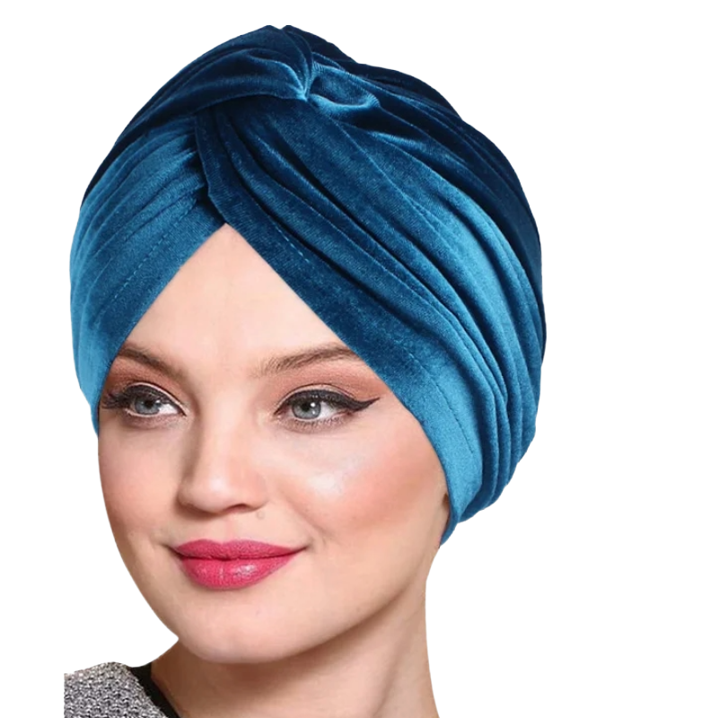 Velvet Turban Hat Headband  Hijab Caps Bandana Headband Hijabs