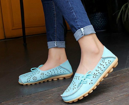 WOMEN'S BREATHABLE GENUINE LEATHER LOAFERS