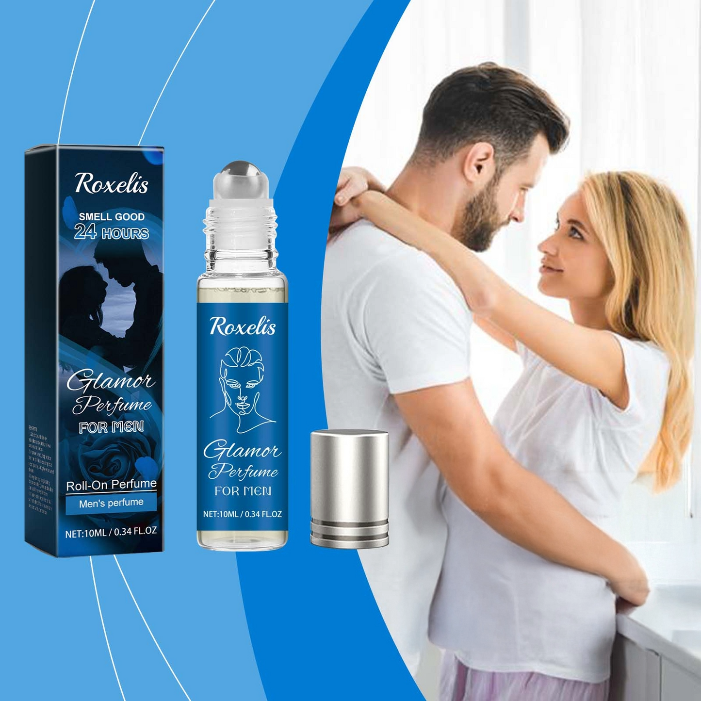 Glamor Perfume For Men, Lasting Fragrance Portable Men's Adult Lavender Fresh Exudes Male Charm Niche Flirtatious Appeal Perfume