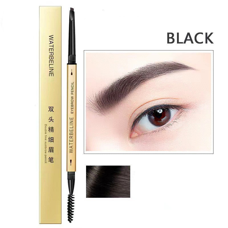 Double-headed Eyebrow Pencil Ultra-fine Pen Point Ultra-fine Waterproof Sweat