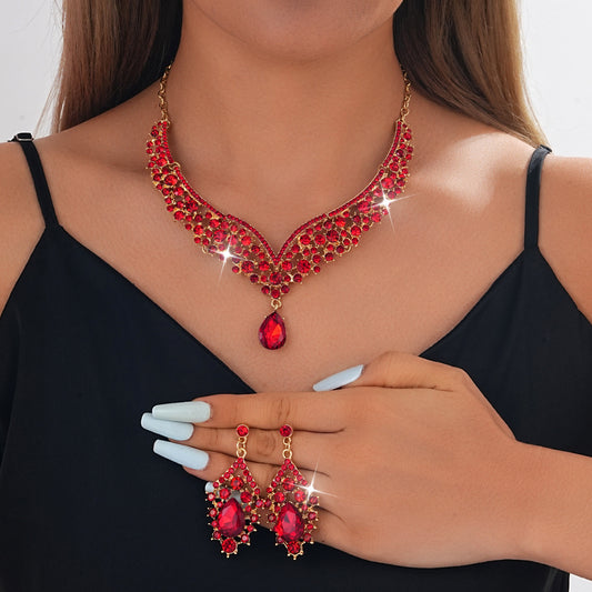 Necklace and earrings set