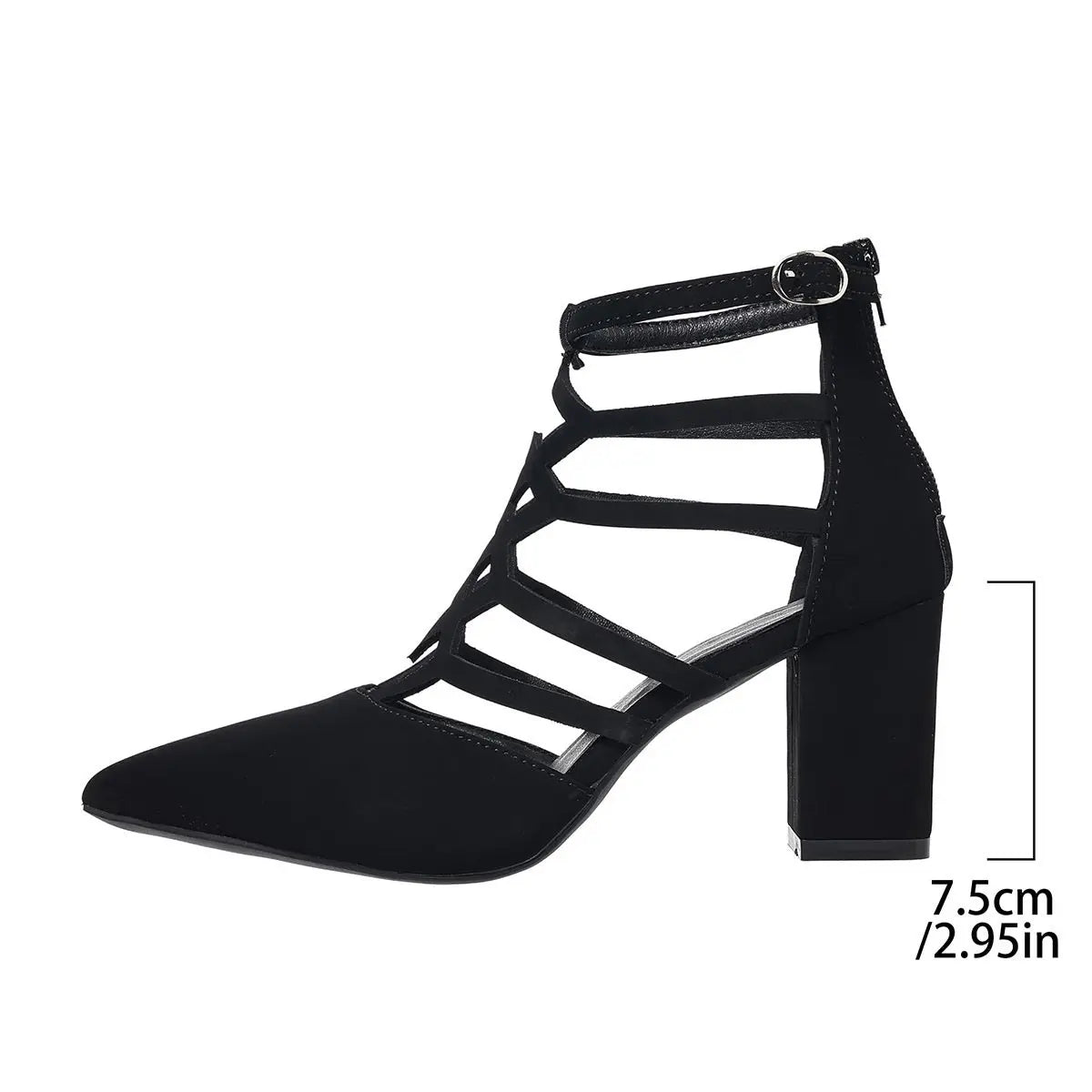 Fashion High Heel Professional Pointed-toe Hollowed High Heel Sandals Easy Bazaar