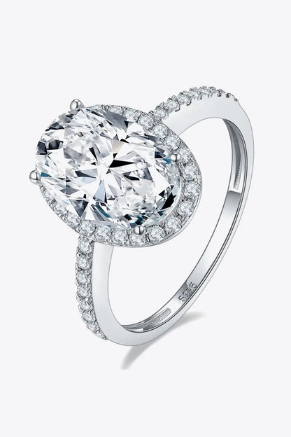 4.5 Carat Moissanite Halo Ring Trendsi