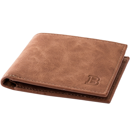Brown leather wallet for men premium quality mens wallet compact design