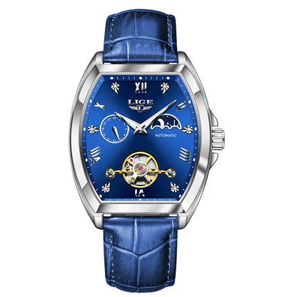 Men's Tourbillon Mechanical Watch Multifunctional Waterproof Easy Bazaar