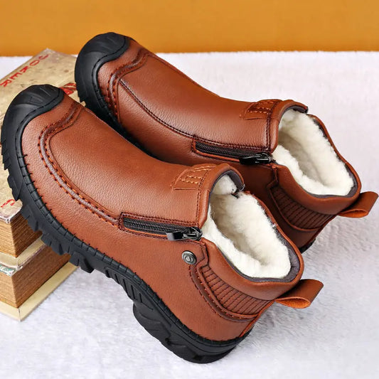 Cotton Shoes For Men With Plush Insulation Easy Bazaar