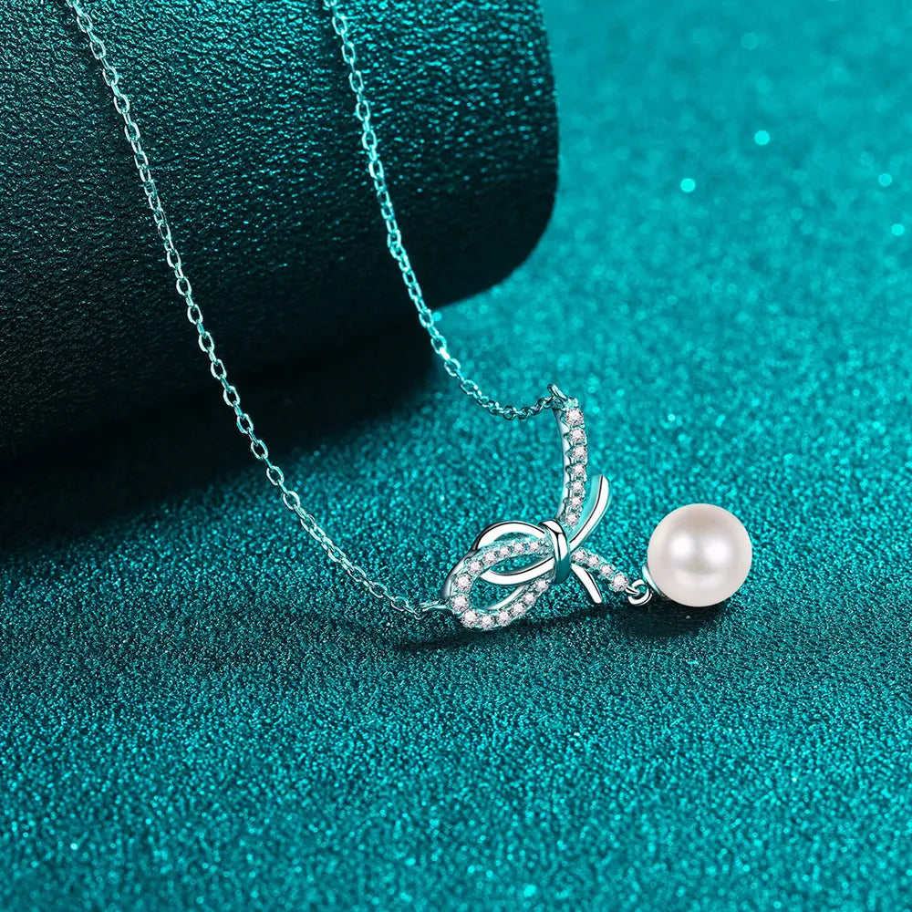 Sterling Silver Pearl Pendant Necklace