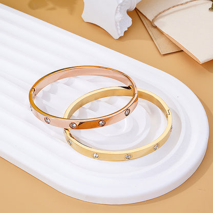 Titanium steel bracelet for men and women elegant design