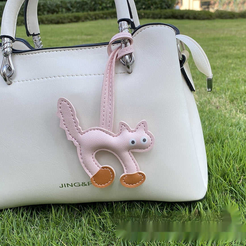 Mini CAT Leather Bag Pendant