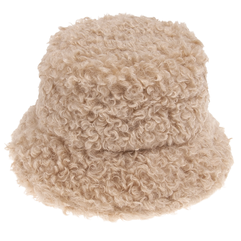 Men fisherman hat lamb wool beanie hat