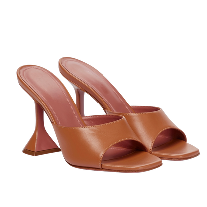 Square shaped toe open sandals for women with comfortable heel design