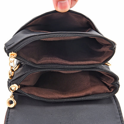 Mobile phone bag with a cross-body strap for women