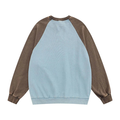 Men's Letter Graphic Round Neck Sweatshirt Trendsi