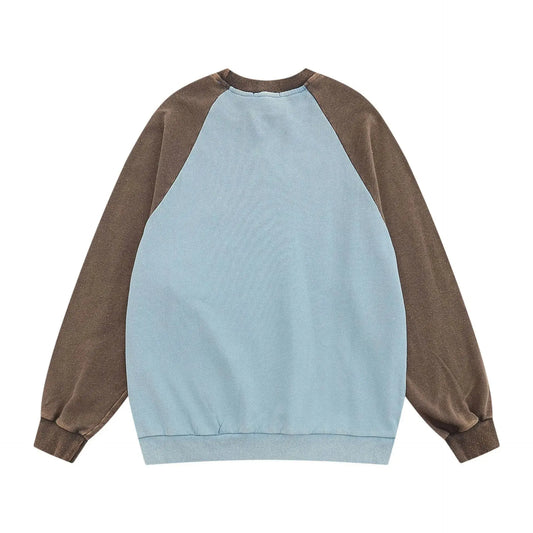 Men's Letter Graphic Round Neck Sweatshirt Trendsi