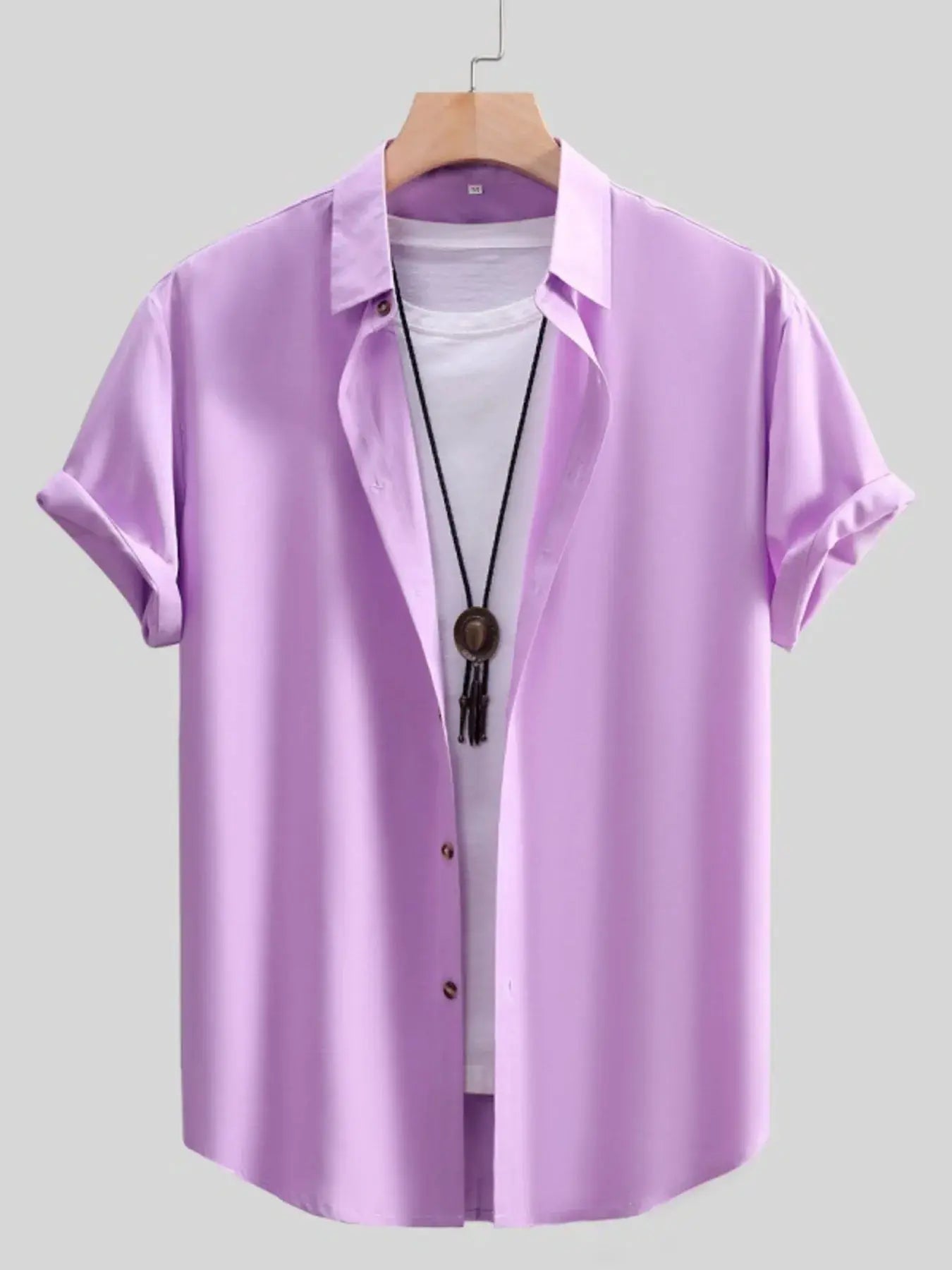 Men's Button Up Short Sleeve Shirt Trendsi