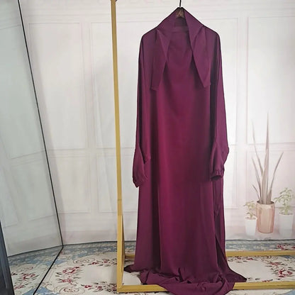 Amazon Abaya Dubai Turkey One-piece Prayer Dress Trendsi