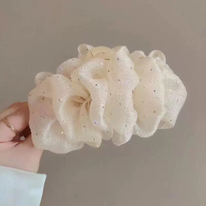 Pearl hair scrunchies - Luxury Velvet Hair Ties with Pearl Beads