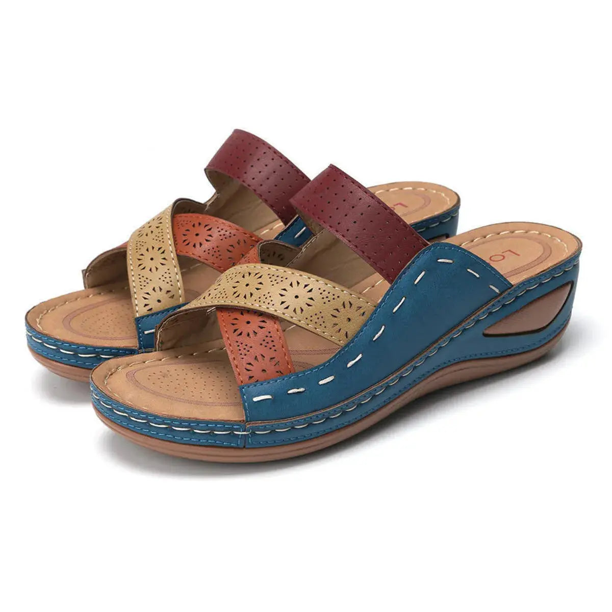 Crisscross Casual Wedge Sandals Trendsi