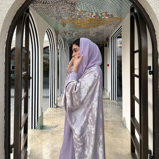 Muslim Fashion Bronzing Robe Abaya Outer Wear Cj dropshipping